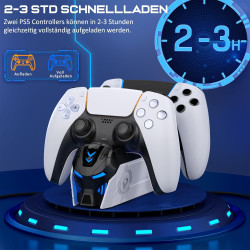 PS5 Controller Ladestation · Schnellladegerät für DualSense & Edge Controller, lädt in 2-3 Stunden